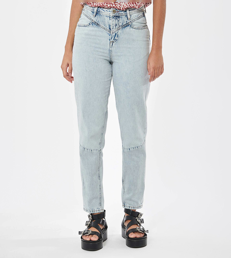 Mid-Rise Mom Fit Jeans