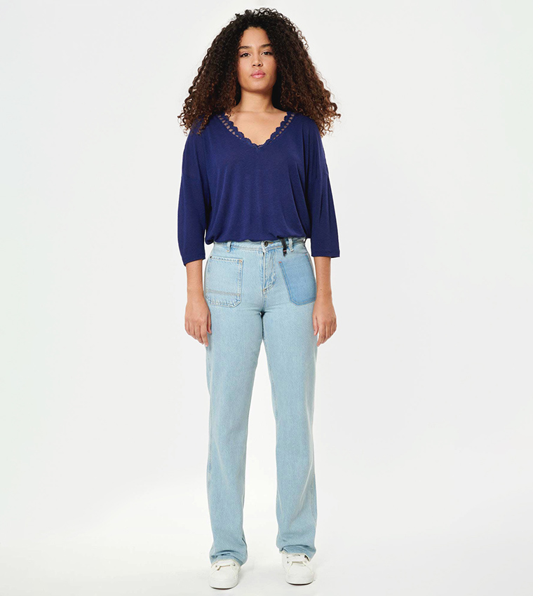 Mid-Rise Flared Jeans