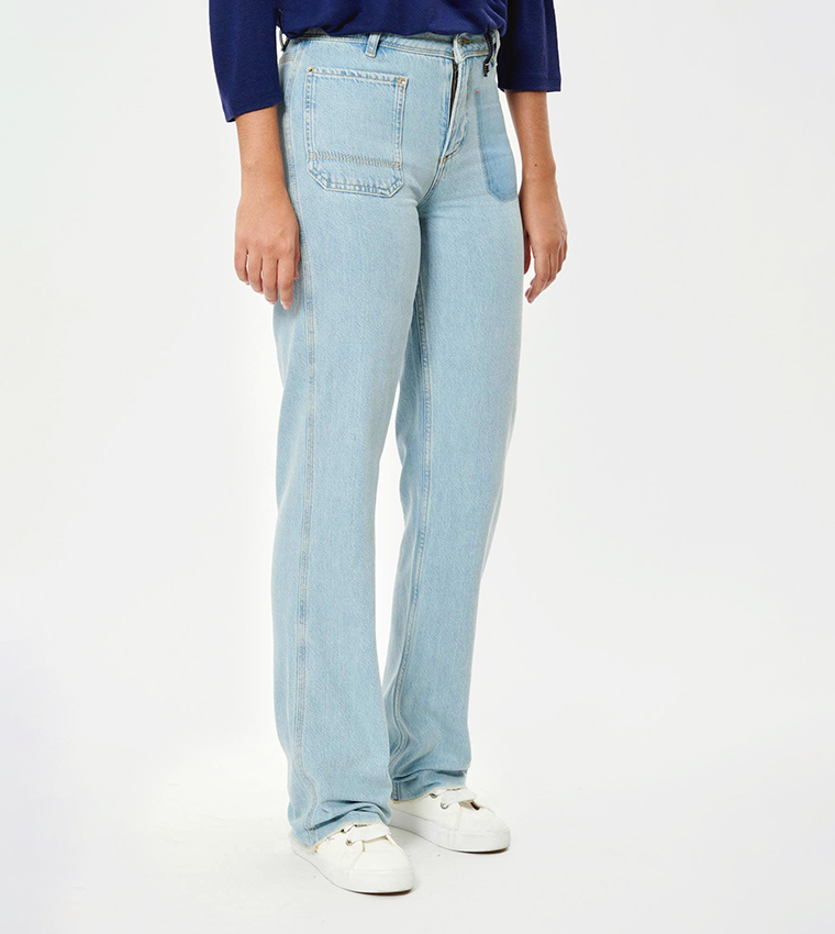 Mid-Rise Flared Jeans