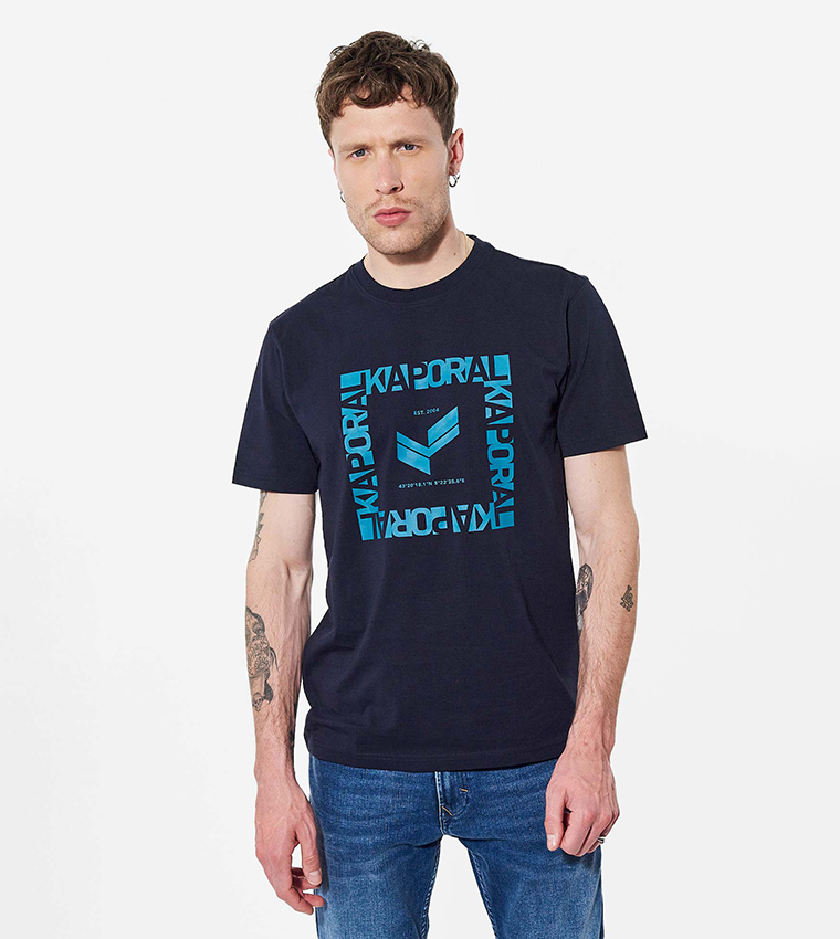 Printed Crew Neck Organic Cotton T-Shirt