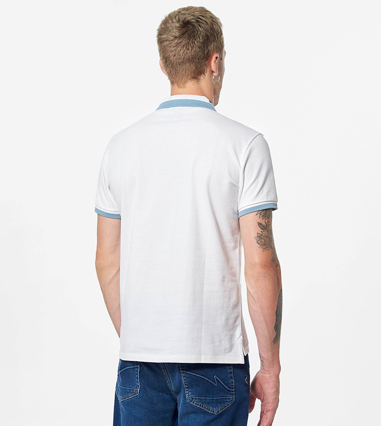 Logo Detail Short Sleeves Polo T-Shirt
