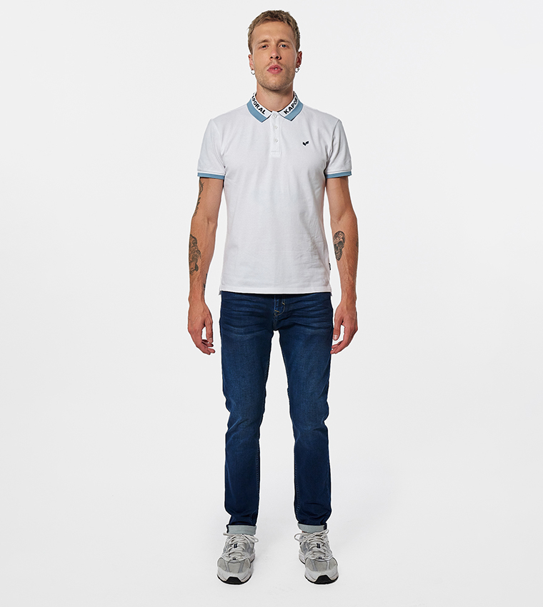 Logo Detail Short Sleeves Polo T-Shirt