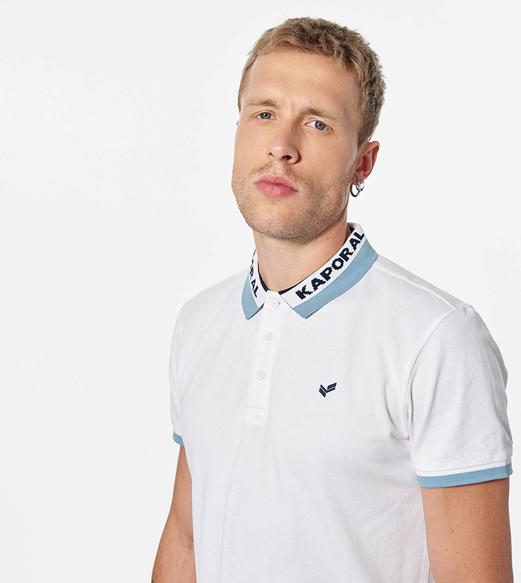 Logo Detail Short Sleeves Polo T-Shirt