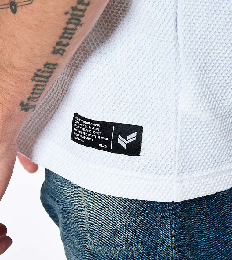 Back-Logo Embroidered Short Sleeves Polo T-Shirt