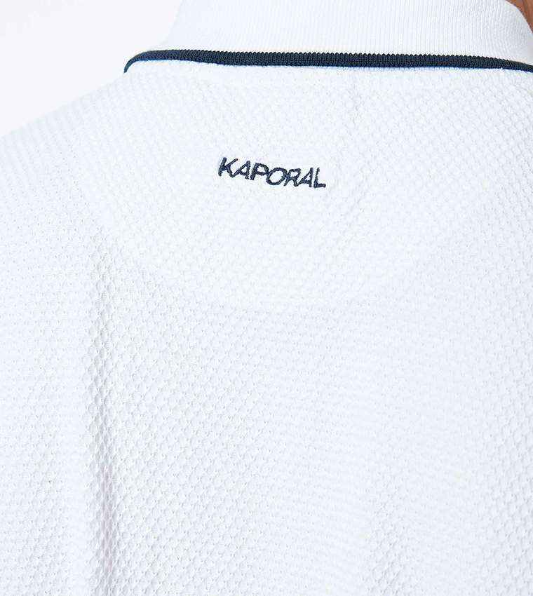 Back-Logo Embroidered Short Sleeves Polo T-Shirt