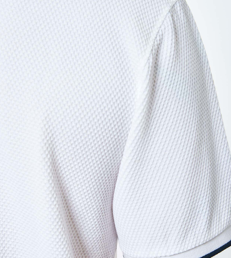 Back-Logo Embroidered Short Sleeves Polo T-Shirt