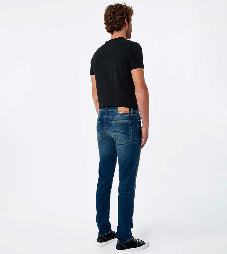 Mid-Rise Skinny Fit Jeans