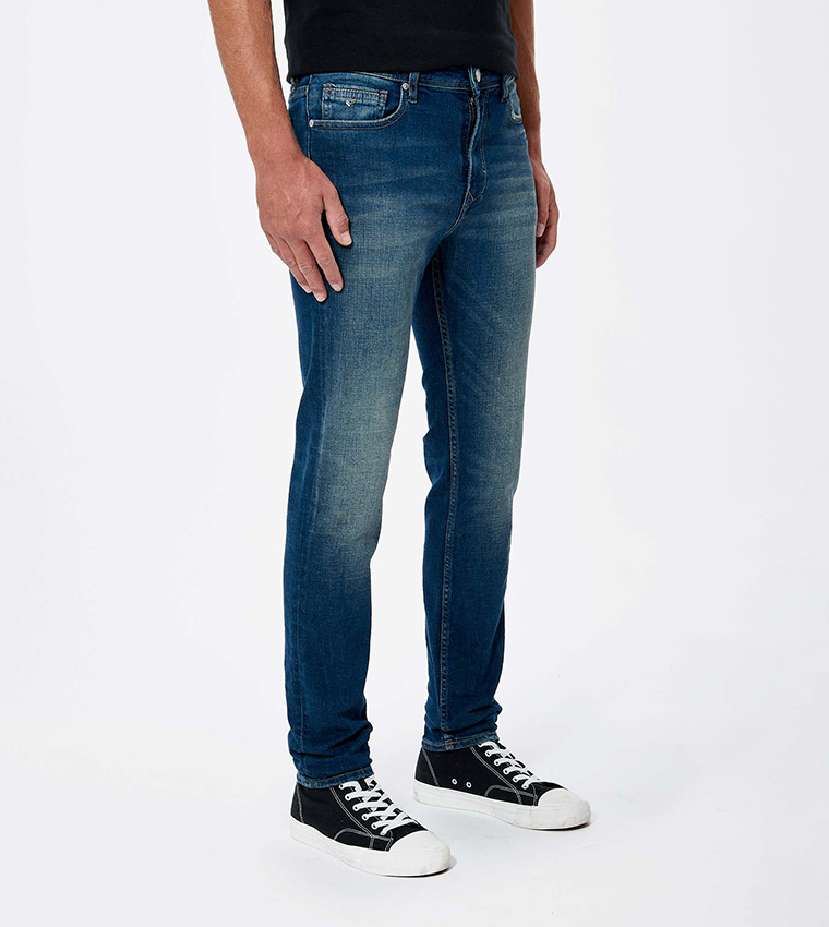 Mid-Rise Skinny Fit Jeans