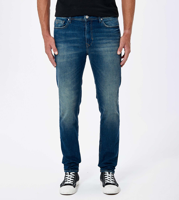 Mid-Rise Skinny Fit Jeans