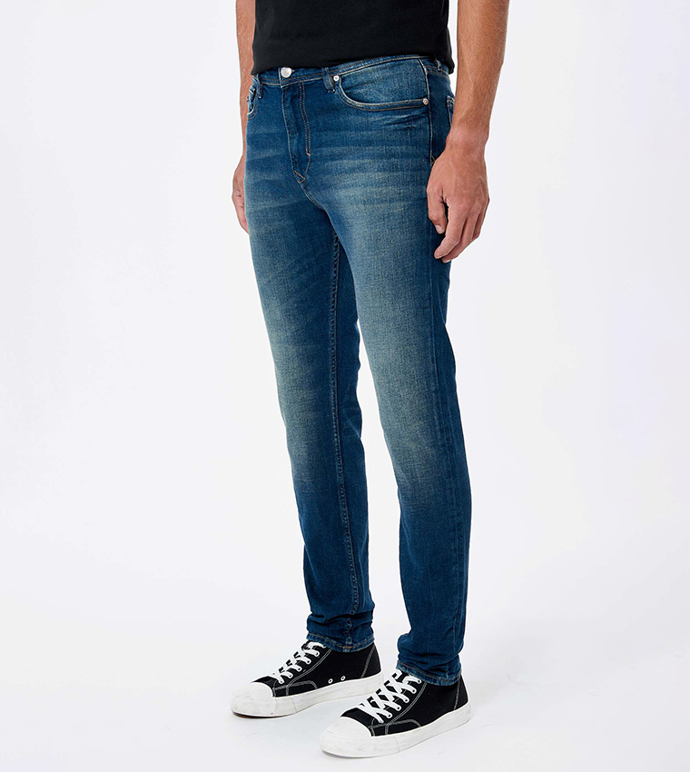 Mid-Rise Skinny Fit Jeans
