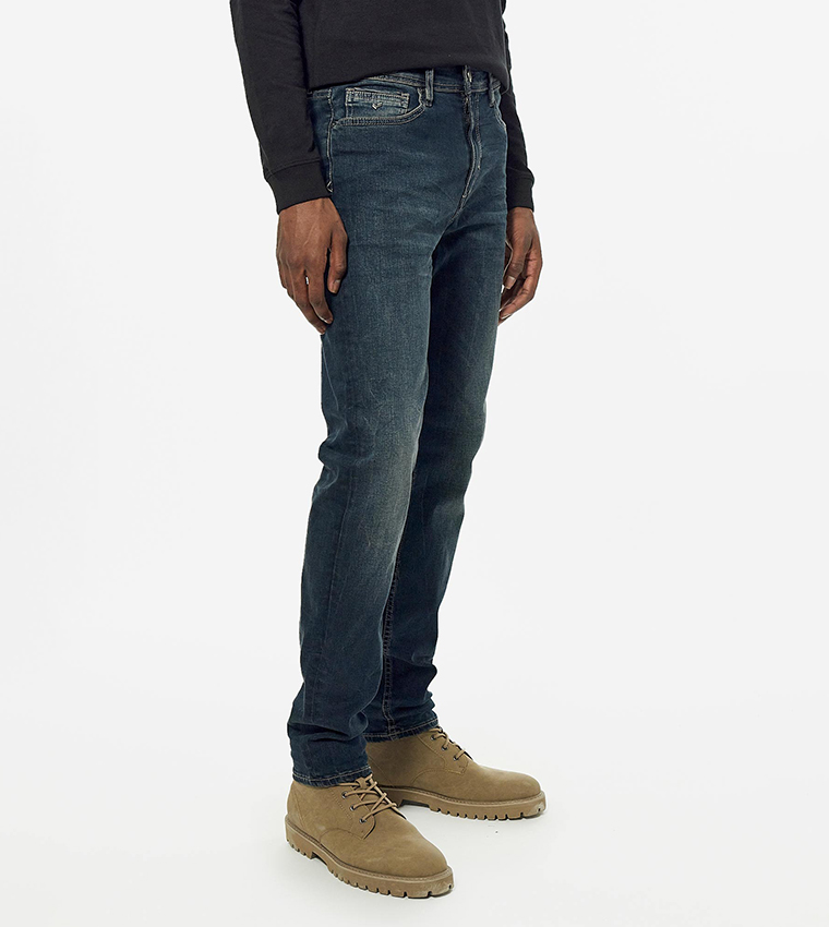 Mid-Rise Skinny Fit Jeans