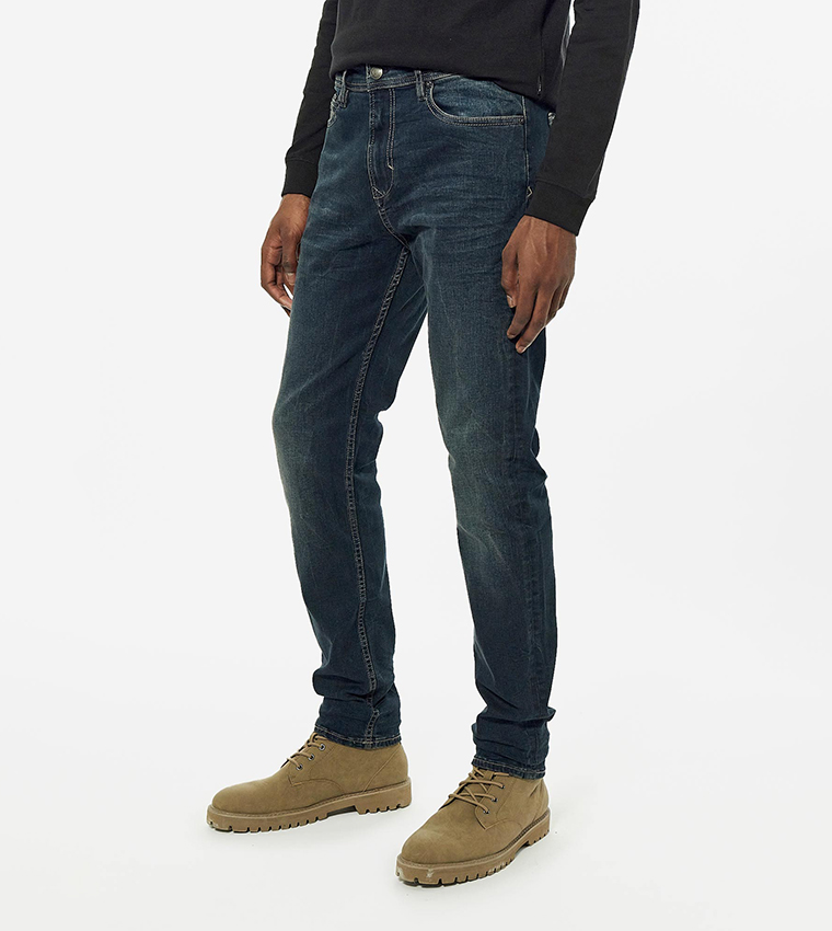 Mid-Rise Skinny Fit Jeans