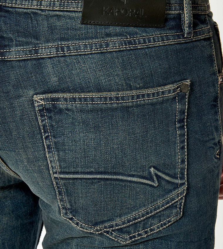 Mid Rise Straight Fit Jeans