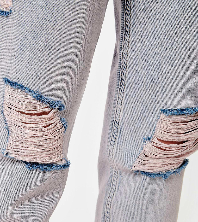 Tipped Mom Fit Jeans