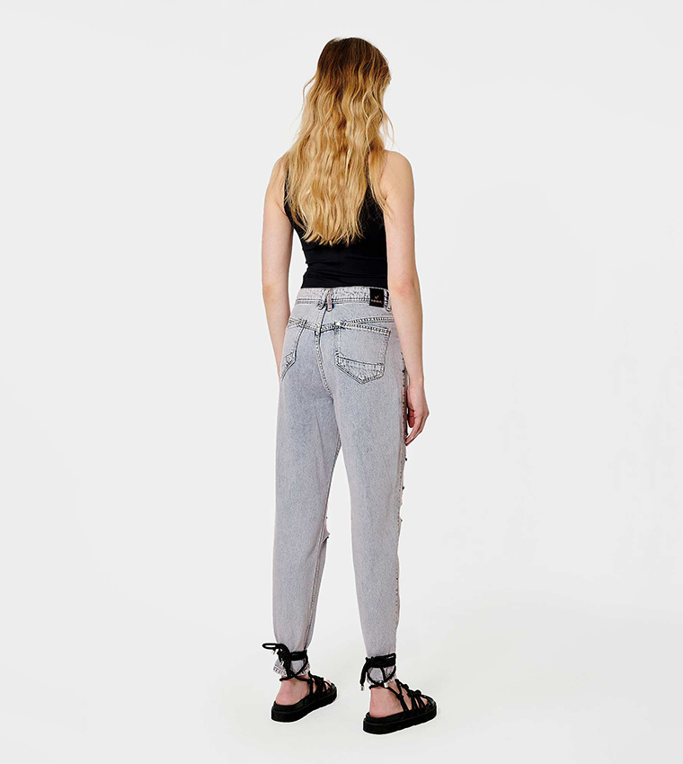 Tipped Mom Fit Jeans