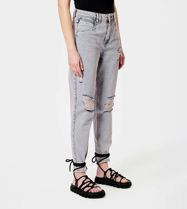 Tipped Mom Fit Jeans