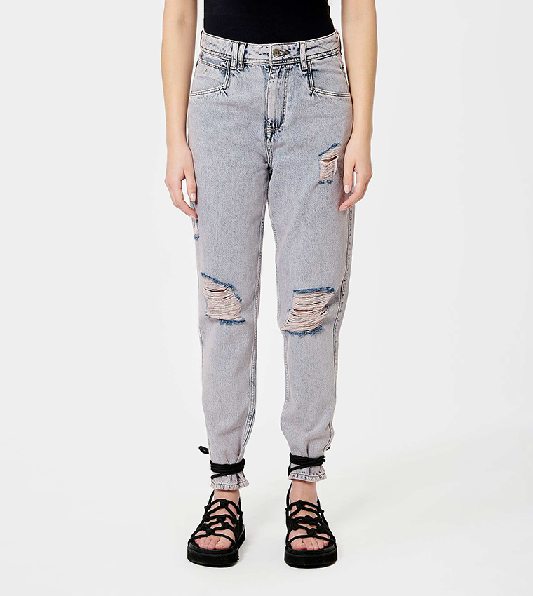 Tipped Mom Fit Jeans