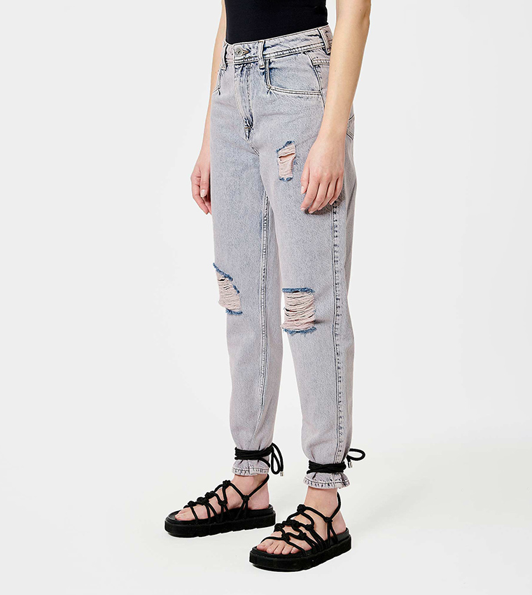 Tipped Mom Fit Jeans