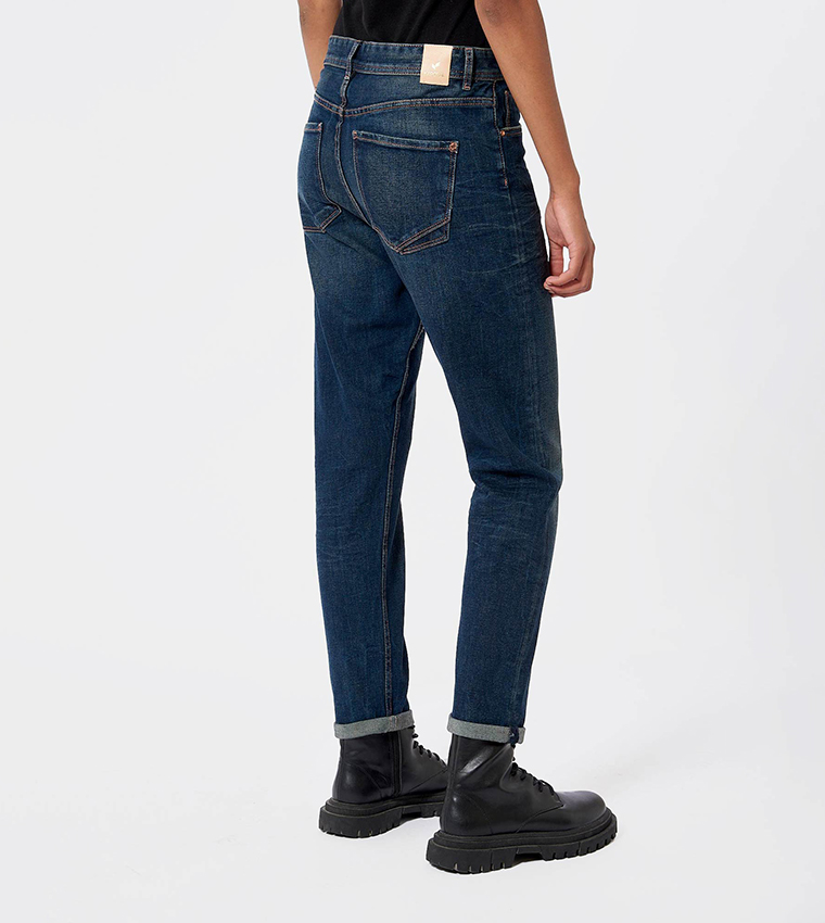 Mid-Rise Girlfriend Jeans