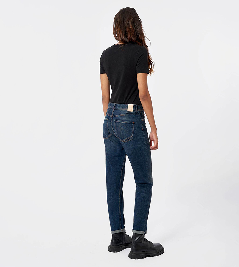 Mid-Rise Girlfriend Jeans