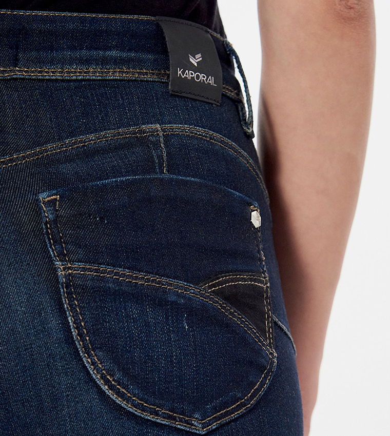 Faded High Waist Skinny Fit Jeans
