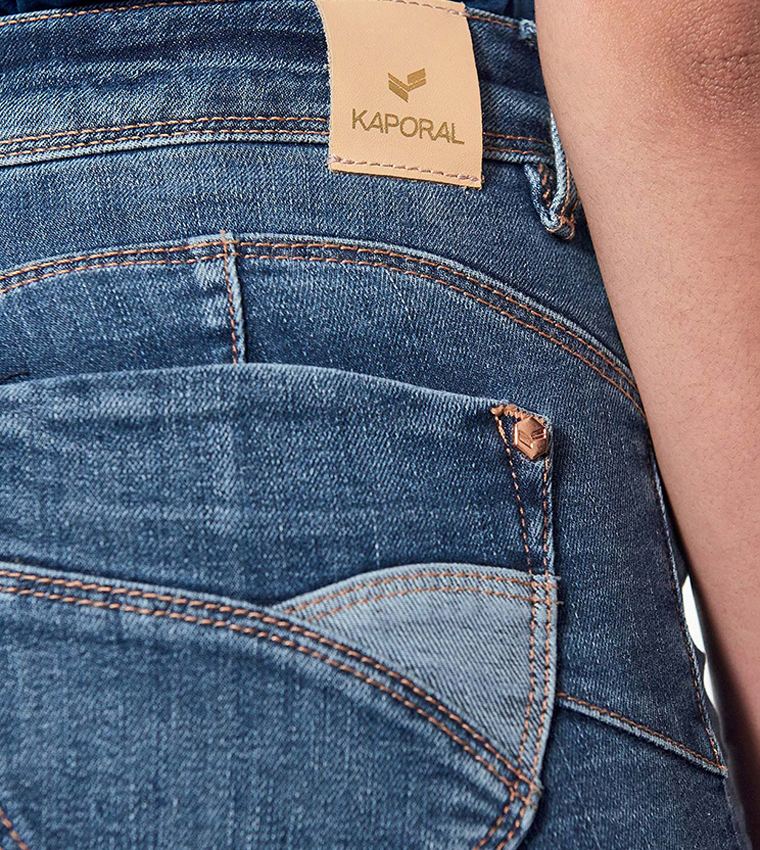 Faded High Waist Skinny Fit Jeans