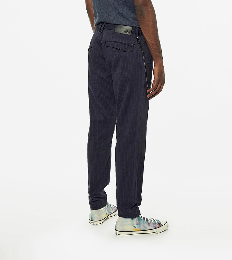 Striped Relaxed Fit Trousers