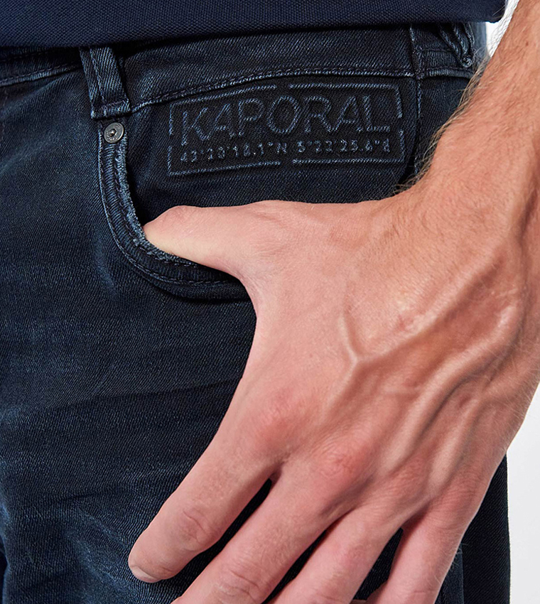 Mid-Rise Tapered Slim Fit Jeans