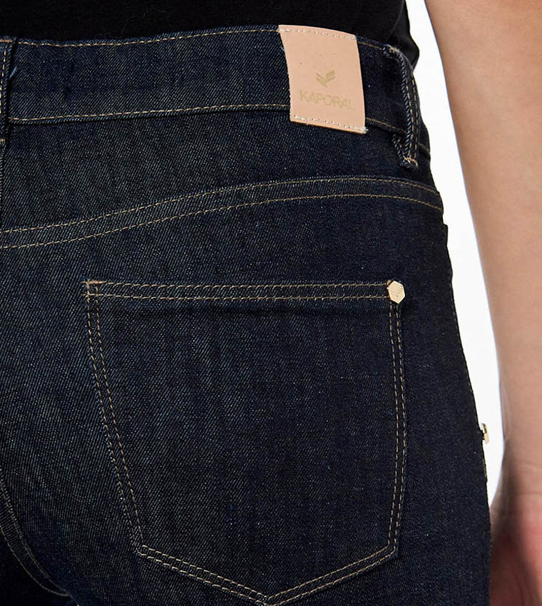 Washed High Waist Bootcut Jeans
