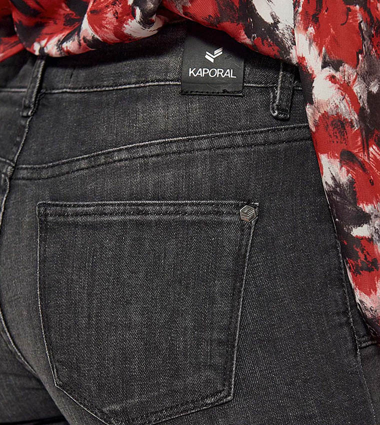 Faded High Waist Bootcut Jeans