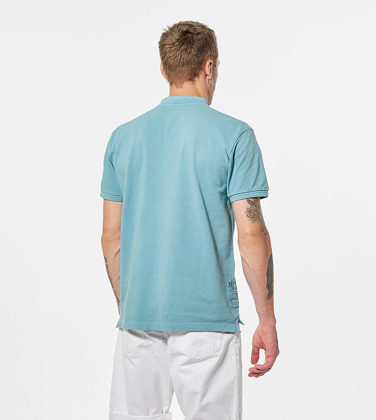 Logo Detail Short Sleeves Cotton Polo T-Shirt