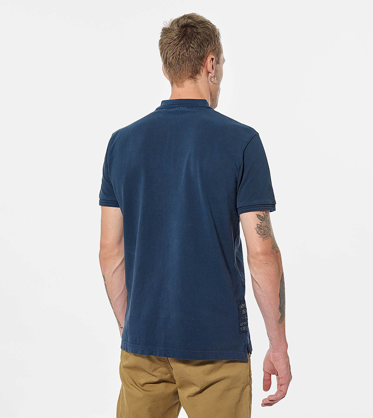 Logo Detail Short Sleeves Cotton Polo T-Shirt