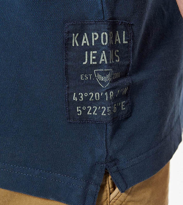 Logo Detail Short Sleeves Cotton Polo T-Shirt