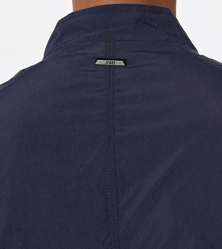Mock-Neck Lightweight Windbreaker Jacket