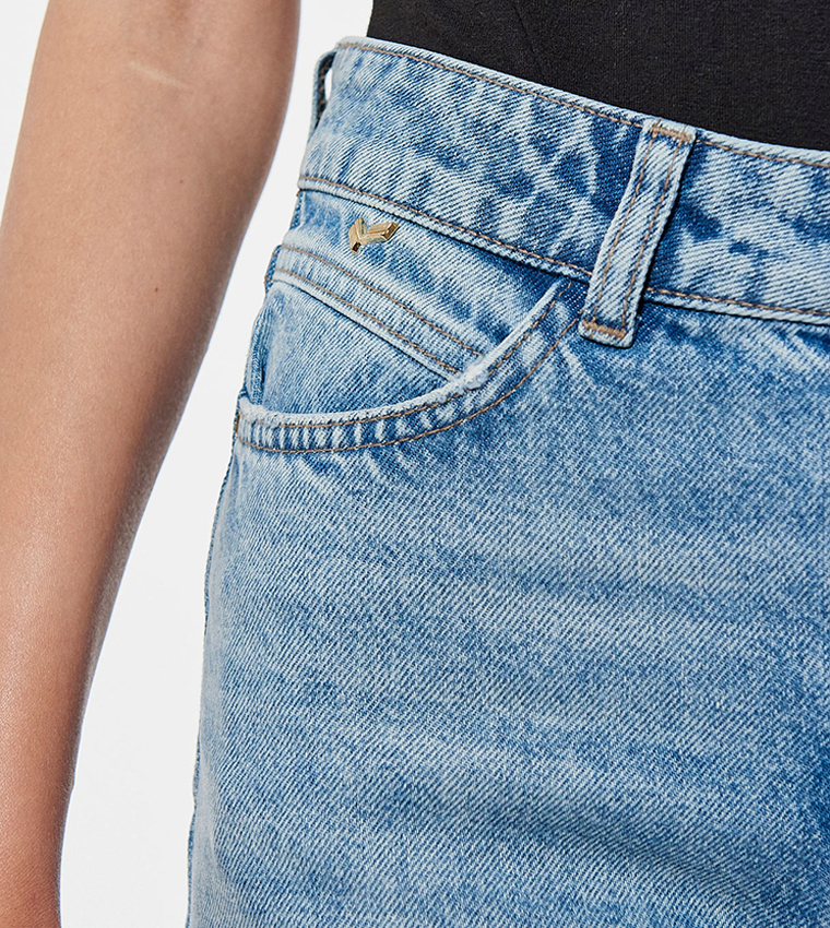 Solid Straight Jeans