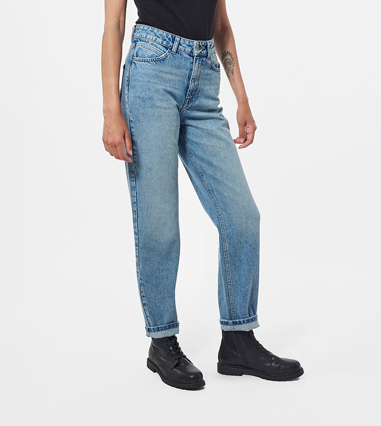 Solid Straight Jeans