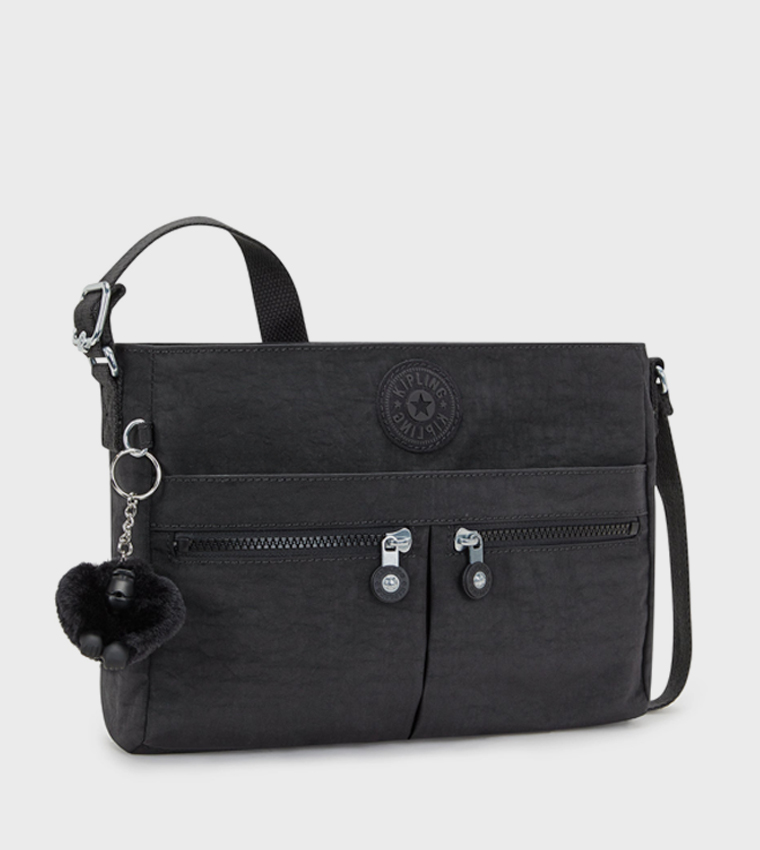 New Angie Logo Detail Crossbody Bag with Keychain