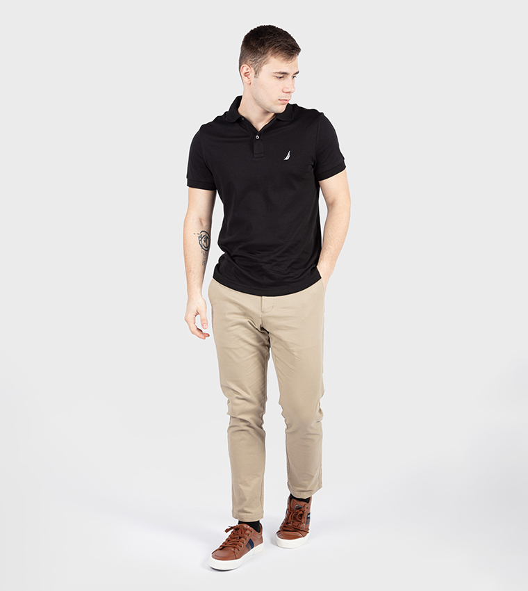 Logo Detail Short Sleeves Polo T-Shirt