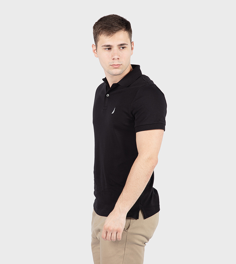 Logo Detail Short Sleeves Polo T-Shirt