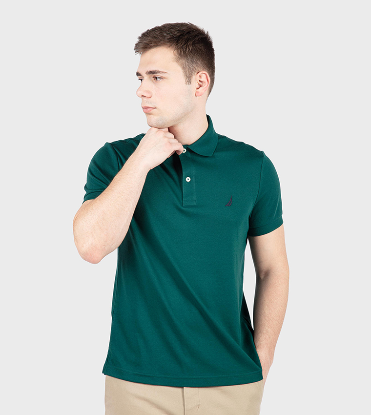 Logo Detail Short Sleeves Polo T-Shirt