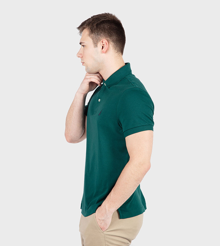Logo Detail Short Sleeves Polo T-Shirt