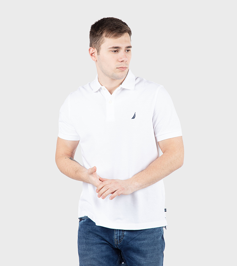 Logo Detail Short Sleeves Polo T-Shirt