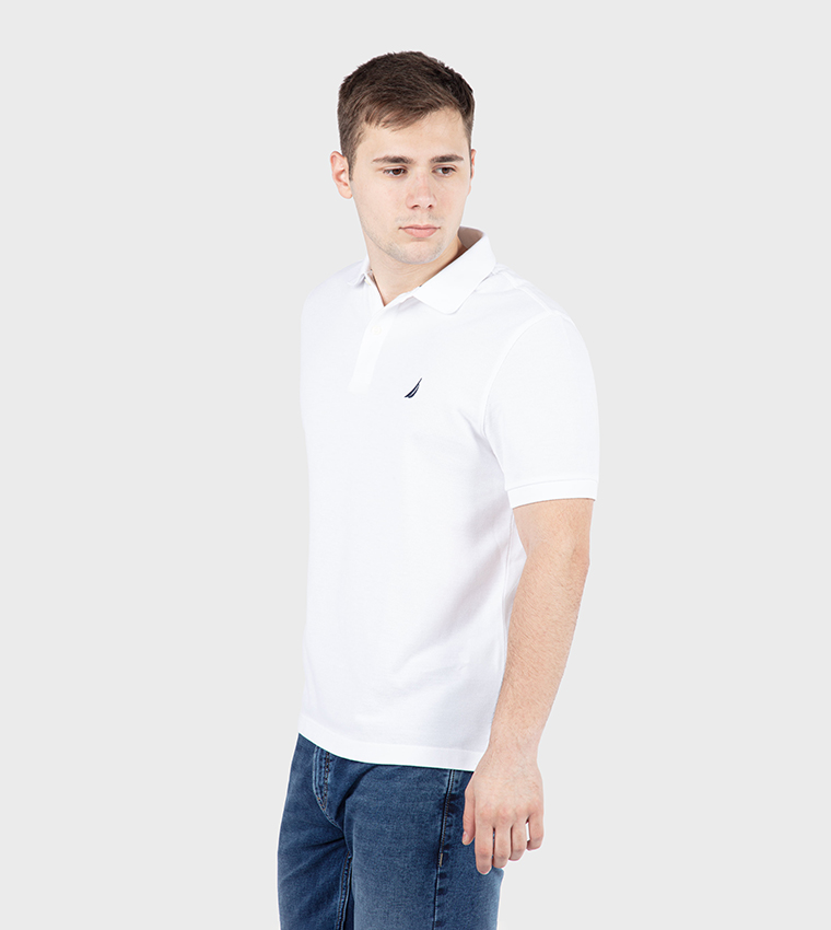 Logo Detail Short Sleeves Polo T-Shirt