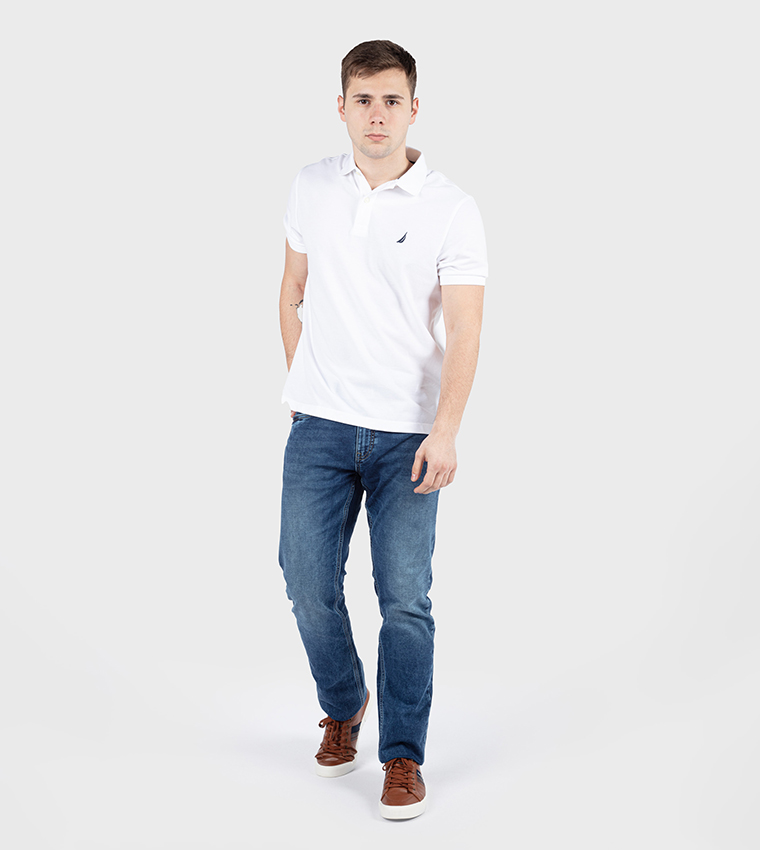 Logo Detail Short Sleeves Polo T-Shirt