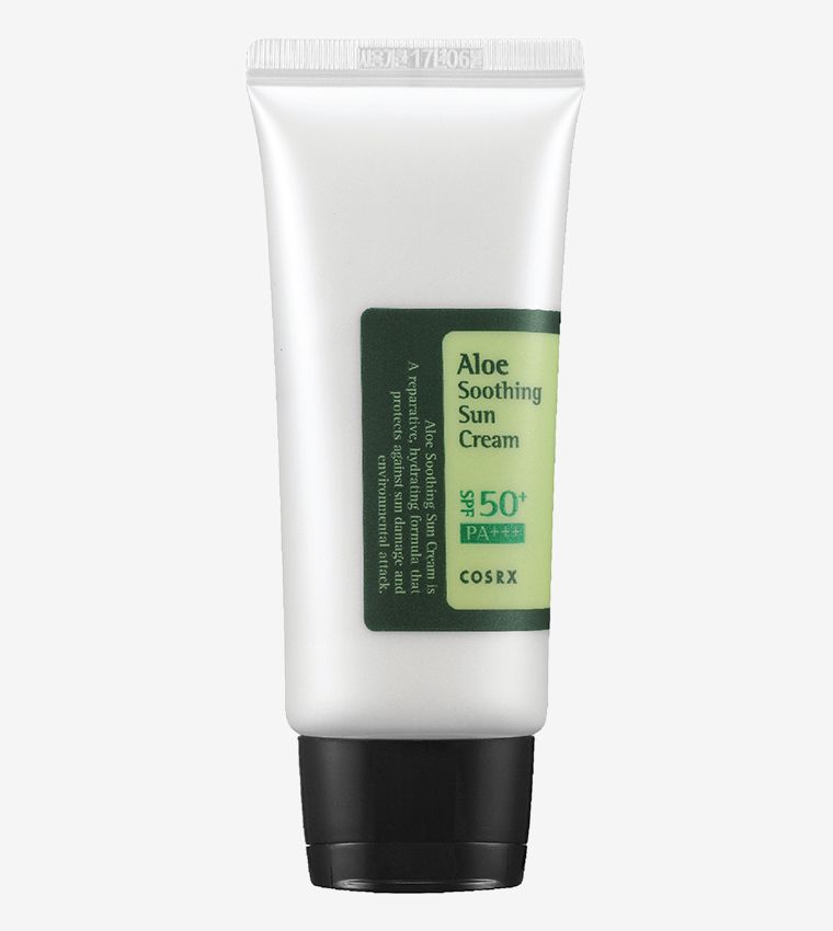 Aloe Soothing Sunscreen Cream for Combination - White