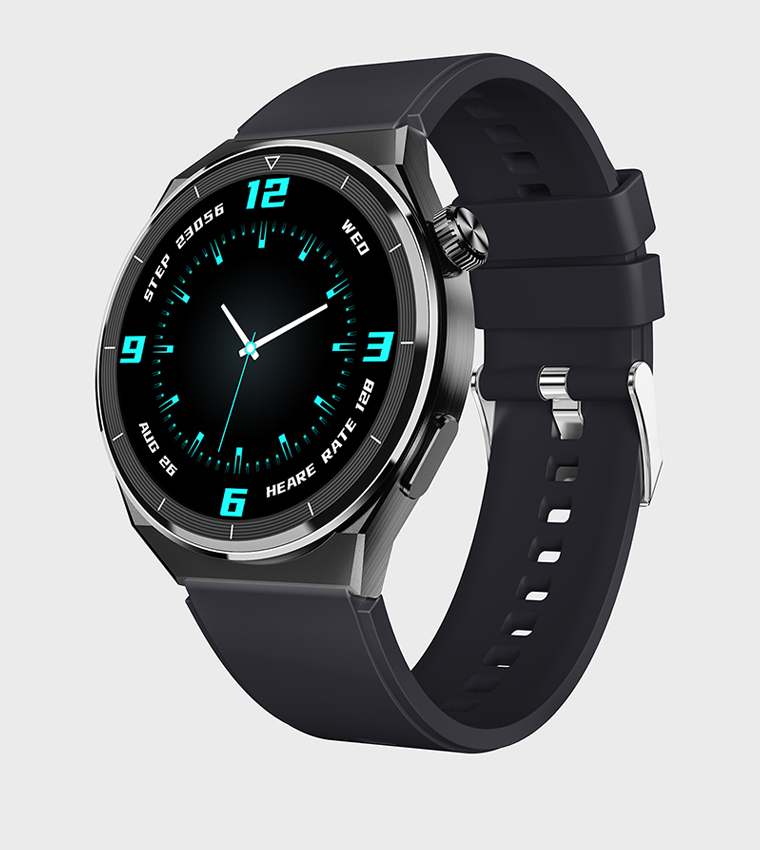 Buy Kenneth Scott Black Dial Smart Watch With Interchangeable