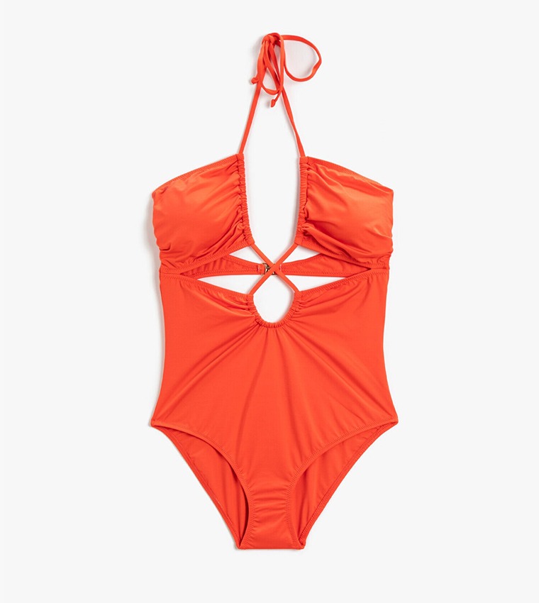 Buy KOTON Window Swimsuit in Coral 2024 Online