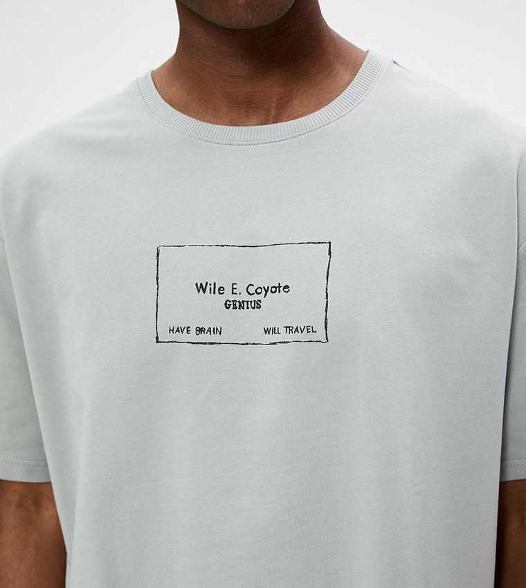 Licensed Looney Tunes Tasmanian Devil Printed Oversized T-Shirt