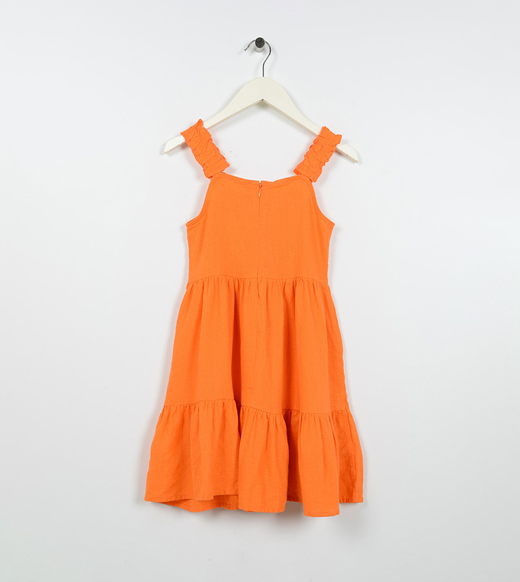 Orange dress 2025 for girl