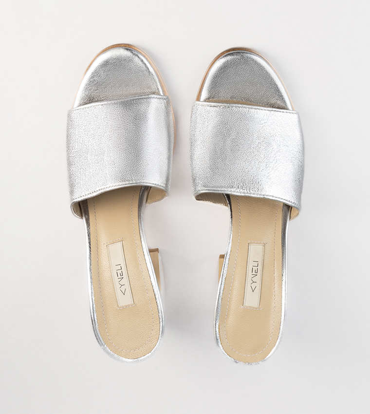 LISY Leather Block Heel Sandals